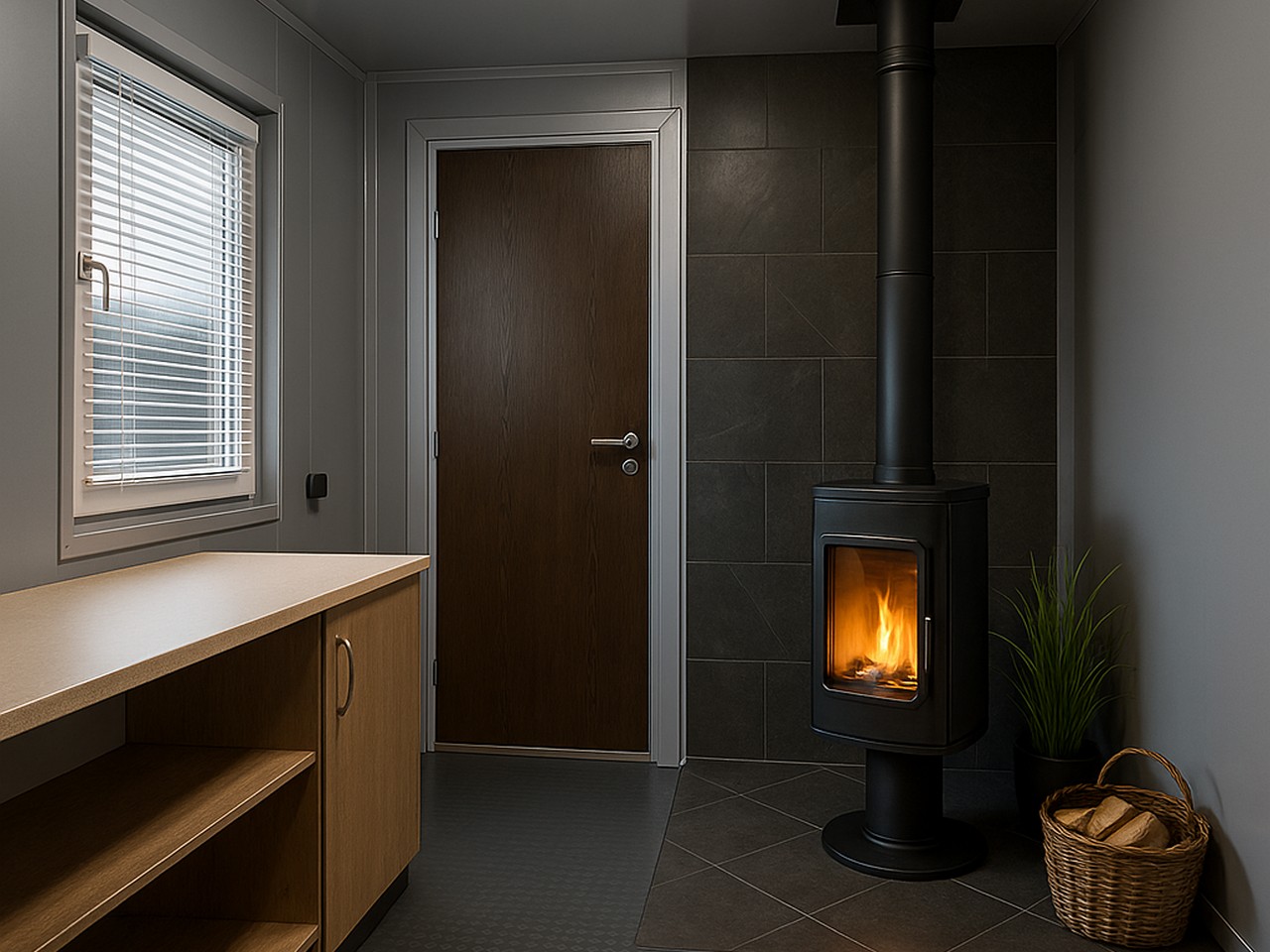 Як опалюється модульний офіс в холодну пору року? 