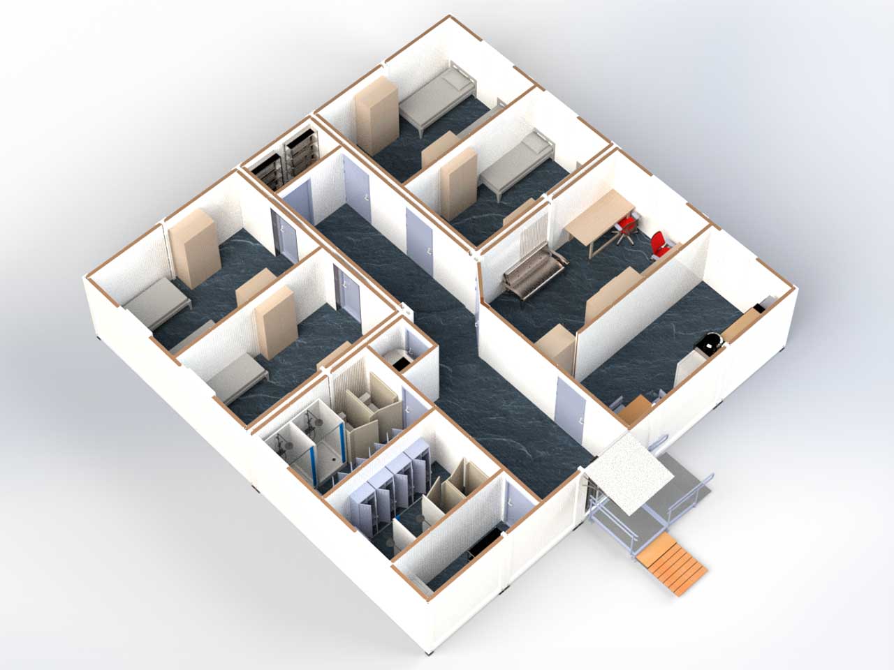 Швидкомонтований лікарняний гуртожиток