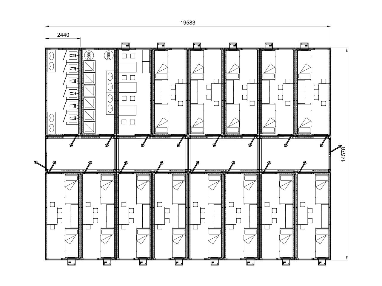 Модульна будівля 570м2
