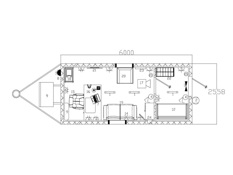 Вагон-будинок кабінет лікаря габаритами 2,55х6,00х2,550м Вагон-будинок кабінет лікаря габаритами 2,55х6,00х2,550м