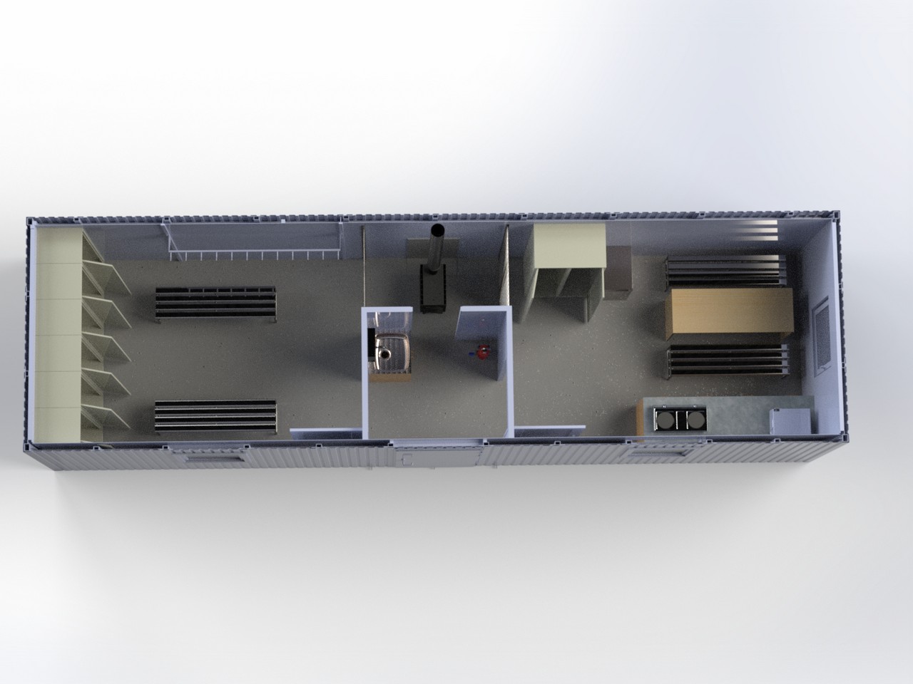 Промисловий модуль-битовка на шасі Промисловий модуль-битовка на шасі
